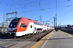 Caltrain # 149 is about to stop at San Jose Diridon Station